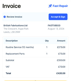Invoice sample